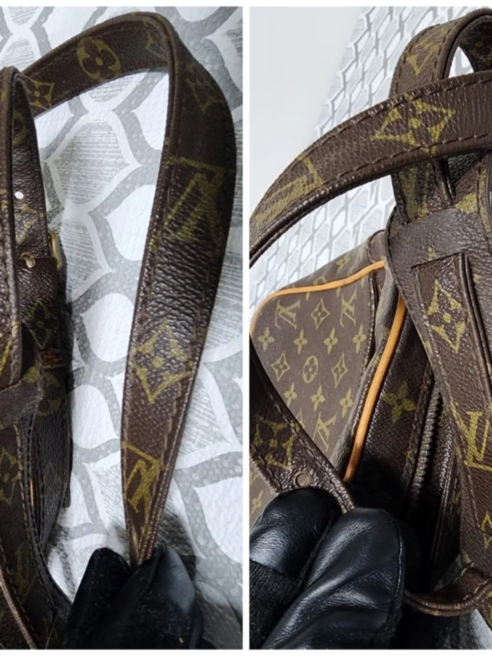 Authentic Louis Vuitton Vintage Monogram Marceau PM Brown